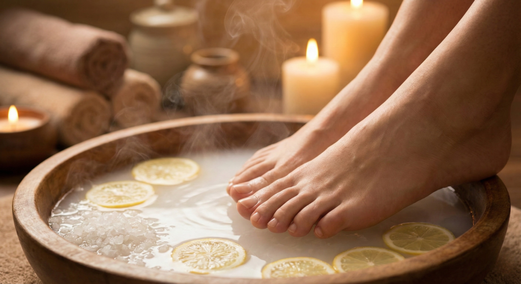 toenail care routine.